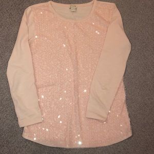 Pink sequin J Crew Top 🎀
